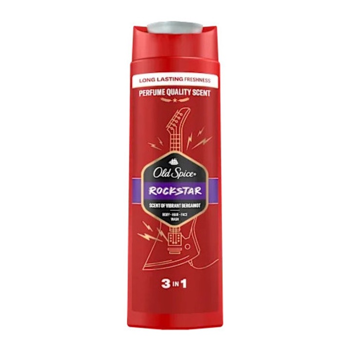 Old Spice Rockstar 3 az 1-ben férfi tusfürdő, 400ml