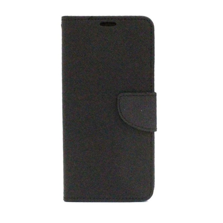 Калъф Fancy Diary за Nokia C21 Plus, еко кожа, функция стойка, магнитно закопчаване, черен