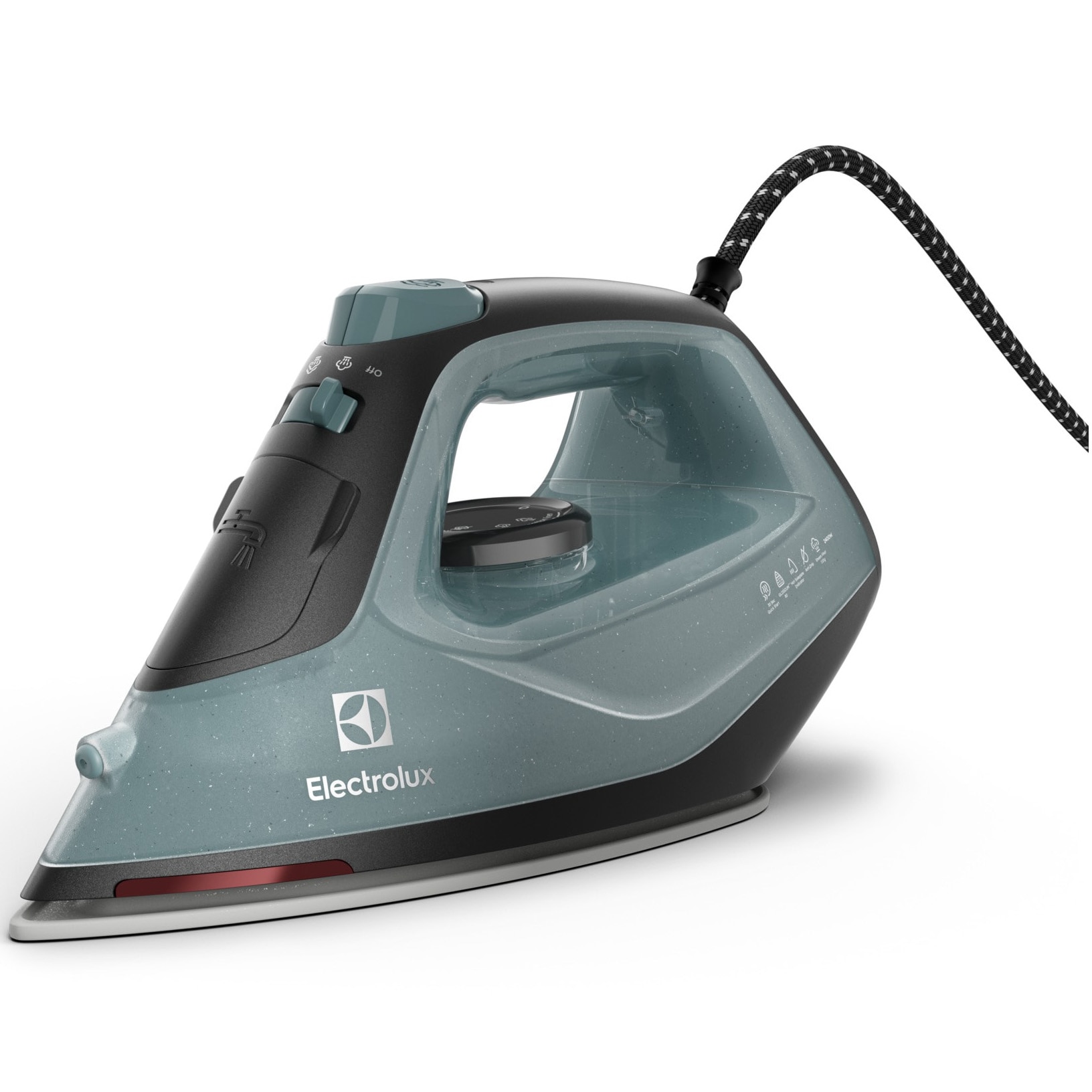 Fier de calcat Electrolux Easyline E5SI2-6OG, 2400 W, jet abur 110 g, abur variabil 0-26 g/min, rervor apa 250ml, talpa ceramica, functie de autocuratare, led indicator caldura rez