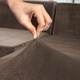 Husa pentru scaun, Ubieramy Meble, Imbracarea mobilierului, Universal, Elastic, Velur, Protectie impotriva murdariei, 130 cm, Brun