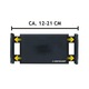 Suport auto pentru tableta/smartphone Dunlop, montare pe tetiera, rotire 360°, 12-21cm