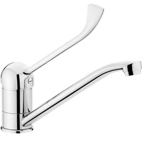 Baterie bucatarie Neo Joko, cu maneta clinica, monocomanda, cu aerator, cartus ceramic, Crom