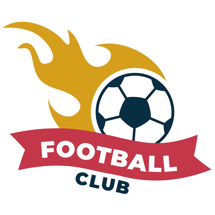 Sticker Cu Football Club, Minge, Flacara, Foc, Sport, cu Margini Albe ...