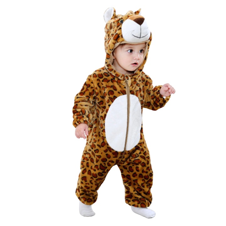 Kigurumi gyerek pizsama WildFashion, 228337, Polár, 110 CM, Állatmintás