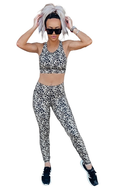 Compleu dama, WildFashion, Poliester, 1638, Alb/Negru