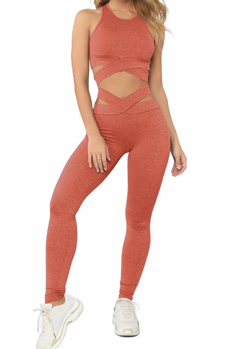 Compleu dama, WildFashion, Poliester, 1639, Portocaliu