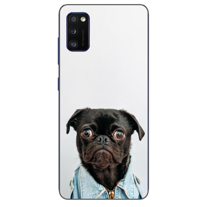 Husa compatibila cu Samsung Galaxy A41 Silicon Gel Tpu Model Pug Fashion