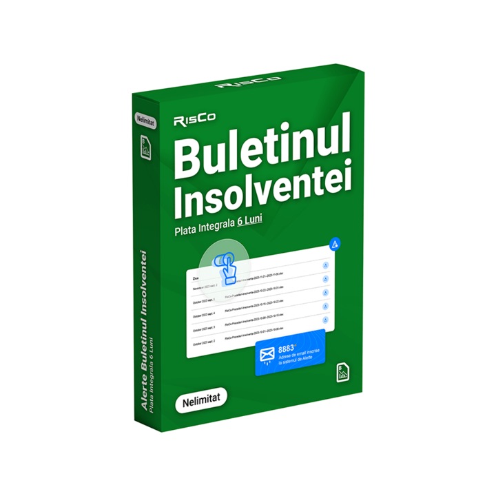 Licenta Electronica, Alerte Buletinul Insolventei - Valabilitate 6 Luni