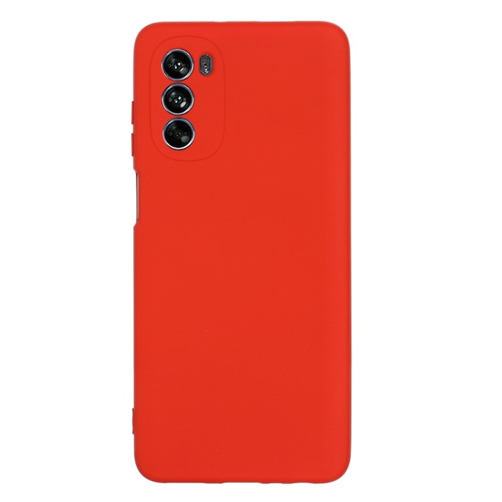 Капак за Motorola Moto G62 5G силиконов кейс червен