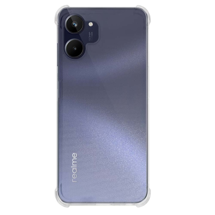 SILKASE Antishock tok Realme 10 5G-hez, szilikon, átlátszó