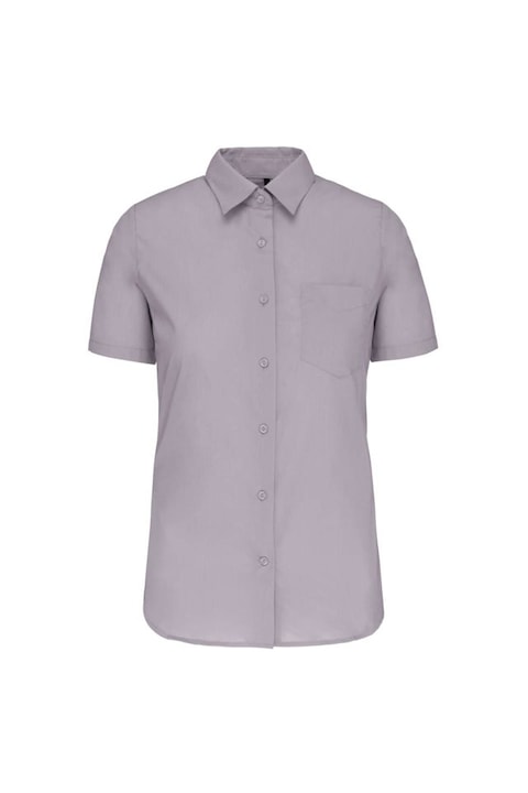 Camasa Judith cu maneci scurte pentru femei - KA548, Argintiu