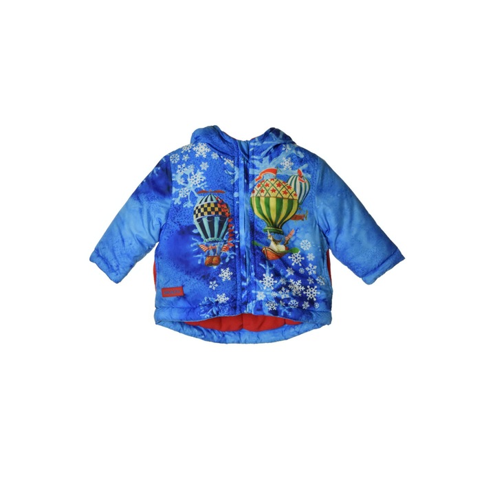 Geaca de iarna pentru fetite, Rosalita, Poliester, albastru , 68 cm