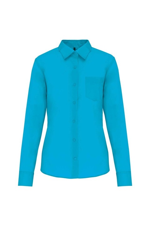 Camasa Jessica cu maneci lungi pentru femei - KA549, Bright Turquoise