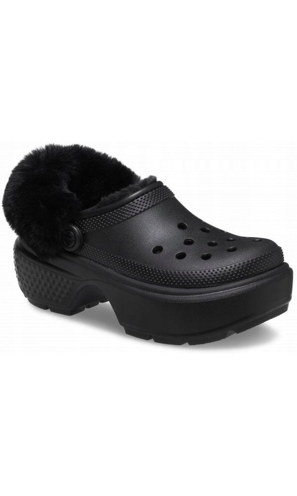Saboti Izolati Femei, Crocs, Stomp Lined Clog, Negru, Negru, 43-44
