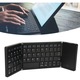 Mini tastatura BT Farrot B033 portabila reincarcabila, pliabila, pentru iPad, telefon mobil, desktop, laptop, gri