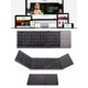 Mini tastatura BT Farrot B033 portabila reincarcabila, pliabila, pentru iPad, telefon mobil, desktop, laptop, gri