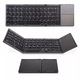 Mini tastatura BT Farrot B033 portabila reincarcabila, pliabila, pentru iPad, telefon mobil, desktop, laptop, gri