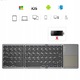 Mini tastatura BT Farrot B033 portabila reincarcabila, pliabila, pentru iPad, telefon mobil, desktop, laptop, gri