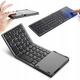 Mini tastatura BT Farrot B033 portabila reincarcabila, pliabila, pentru iPad, telefon mobil, desktop, laptop, gri