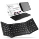 Mini tastatura BT Farrot B033 portabila reincarcabila, pliabila, pentru iPad, telefon mobil, desktop, laptop, gri