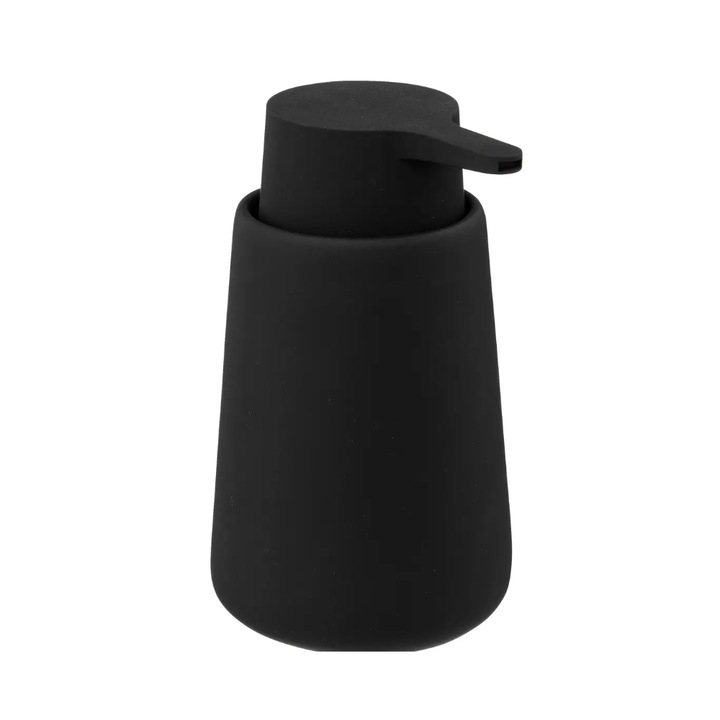 Dozator sapun Khol, ceramica, negru, 15 x 8.30 cm. 250 ml