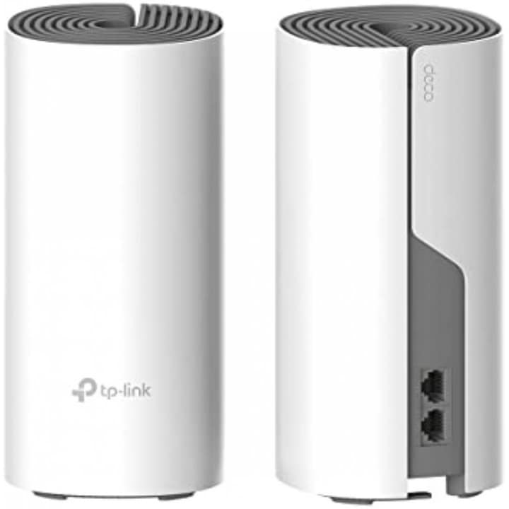 TP-Link AC1200 Цялостна домашна Wi-Fi Mesh система, DECO E4 (2-PACK); 2 10/100Mbps WAN/LAN портове EoL