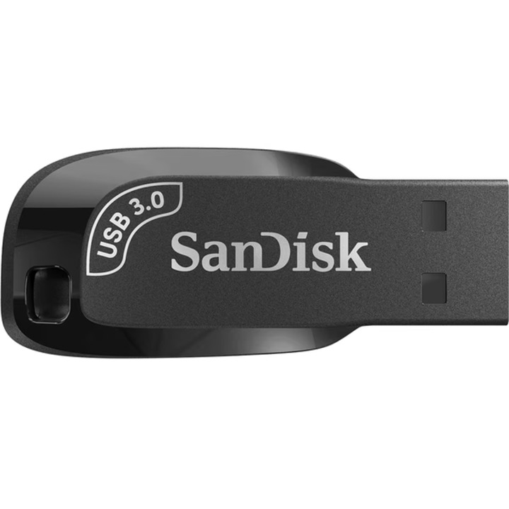 Memorie USB SANDISK Ultra Shift SDCZ410-128G-G46, 128GB, USB 3.0, negru