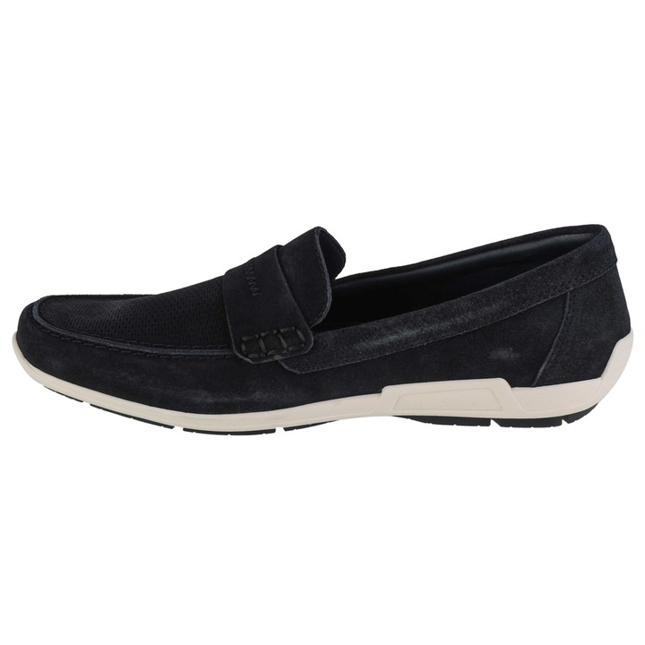 Pantofi, Rieker Moccasins 09050-14, Albastru marin, 43 EU