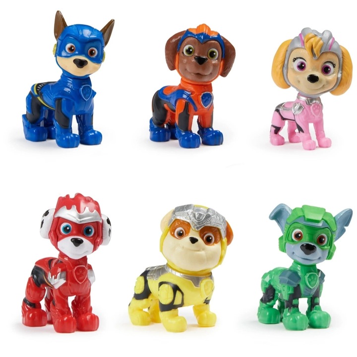 Комплект от 6 фигурки Paw Patrol, Puppy Patrol, Mystery Box, Tnagora®, 5 cm