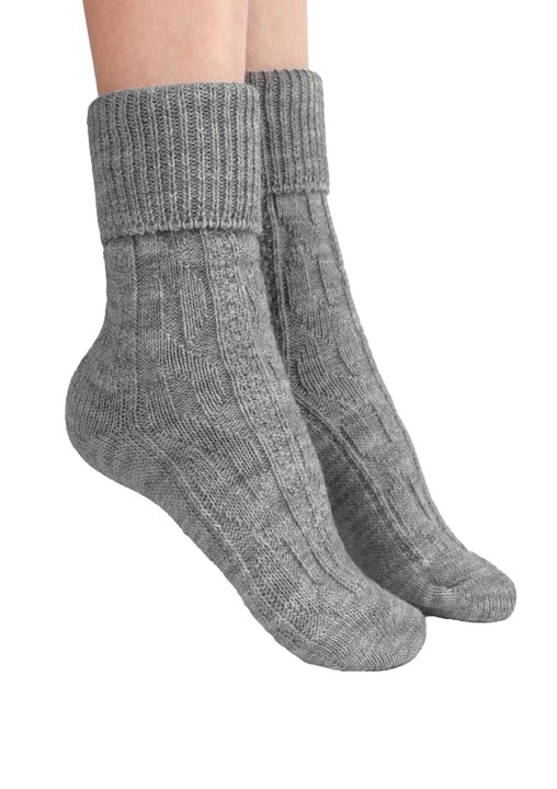 Дамски чорапи, CERBER, вълна, сиви, Сив