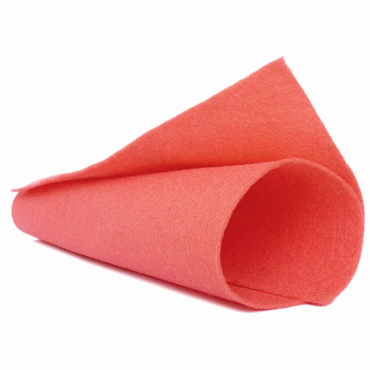 Material textil Filart, decorativ, 40% lana 60% vascoza, coral, 20x30cm
