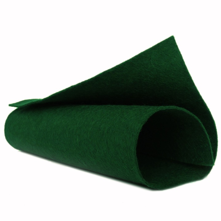 Filc decorativ Filart, 40% lana 60% vascoza, 1mm, 20x30cm, sosna