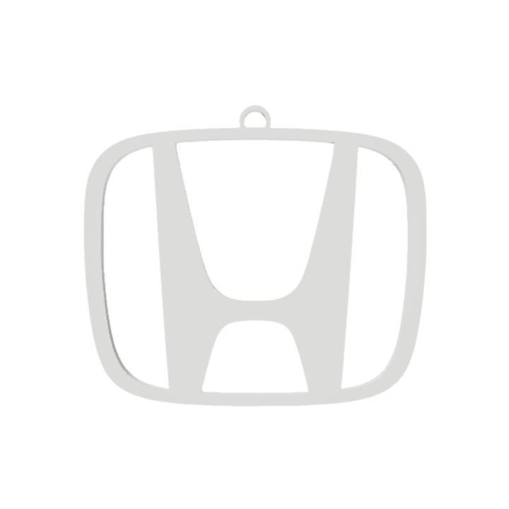 Breloc chei, "HONDA", 53X 60 mm alb ivory