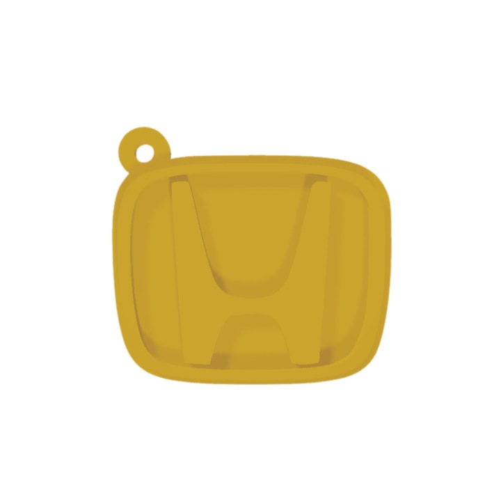 Kulcstartó, "HONDA", 47X 50 mm arany