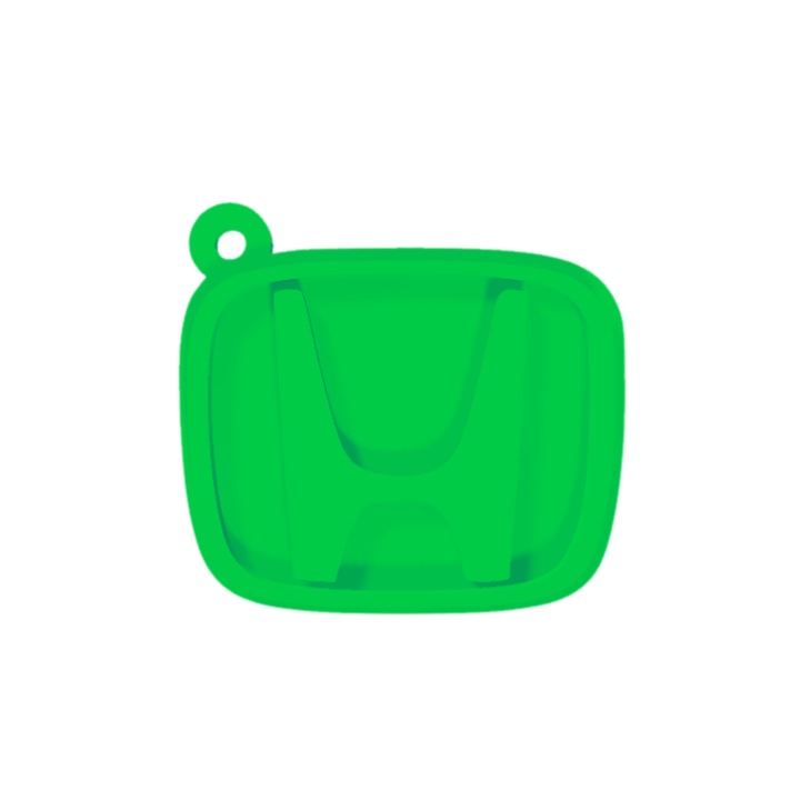 Breloc chei, "HONDA", 47X 50 mm verde