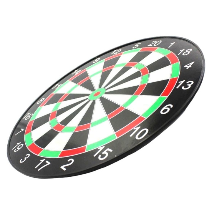 Darts játékkészlet, mágneses, 4 darts, 29 cm x 29 cm, klasszikus dizájn, többszínű