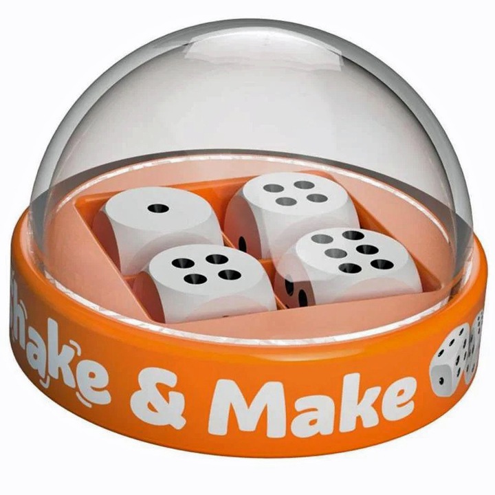 Joc zaruri, Shake & Make, plastic, 6 x 6 x 4 cm, Fat Brain Toys, +6 ani