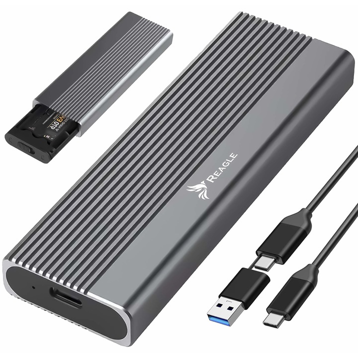 Външен шкаф NVME SSD кутия M.2 USB-C 3.2 Gen2 адаптер M2 Reagle