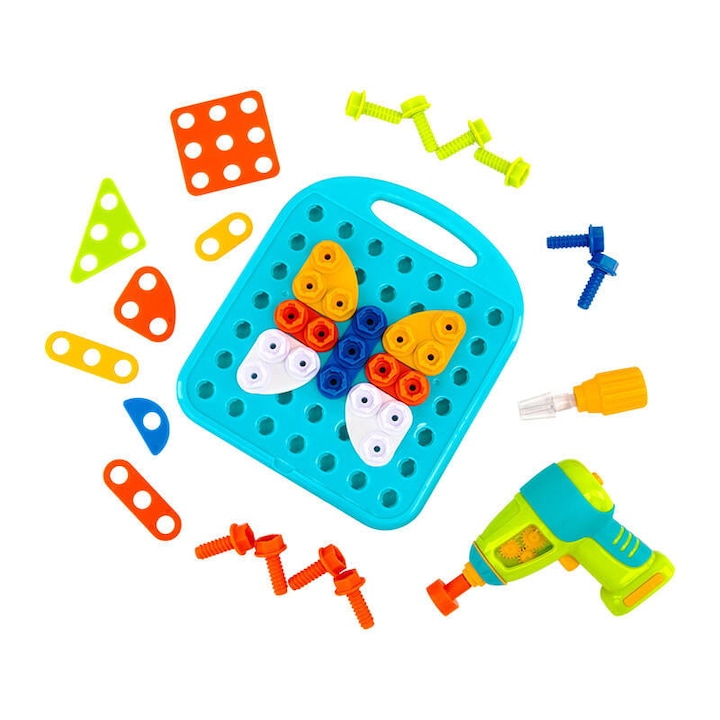Конструктор Learning Resources, двигателни умения и въображение, многоцветен