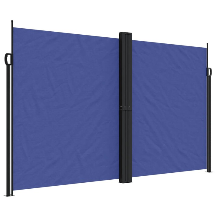 Copertina laterala retractabila vidaXL, albastru, 200x600 cm, 18.65 kg