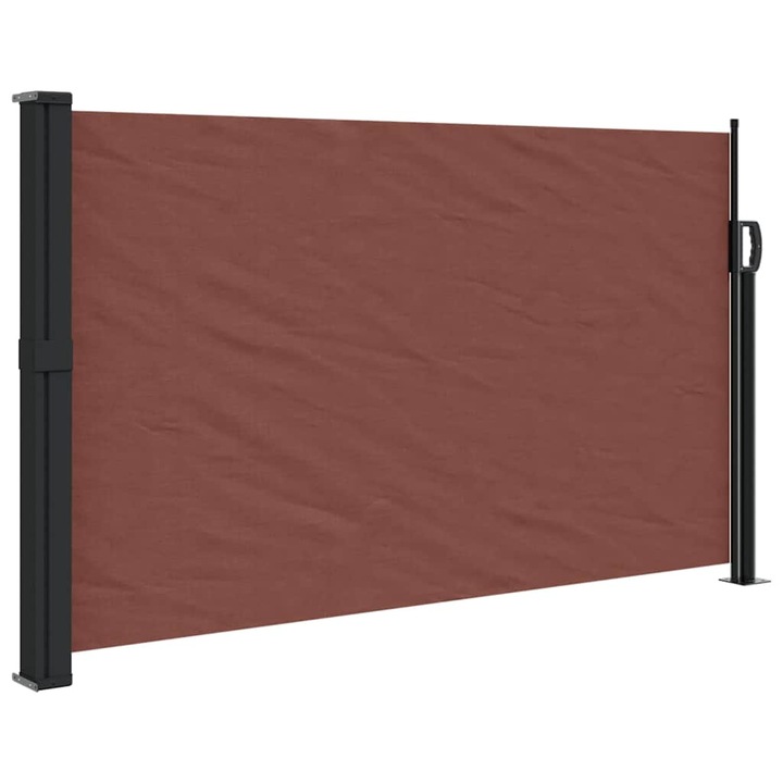 Copertina laterala retractabila vidaXL, maro, 117 x 300 cm, 4.5 kg