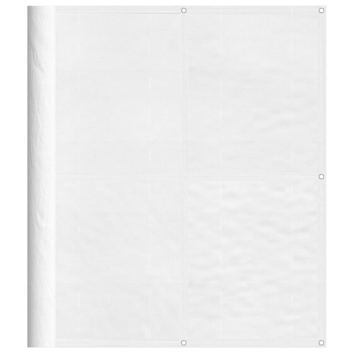 Paravan de balcon vidaXL, alb, 120x700 cm, 100% poliester oxford, 1.67 kg