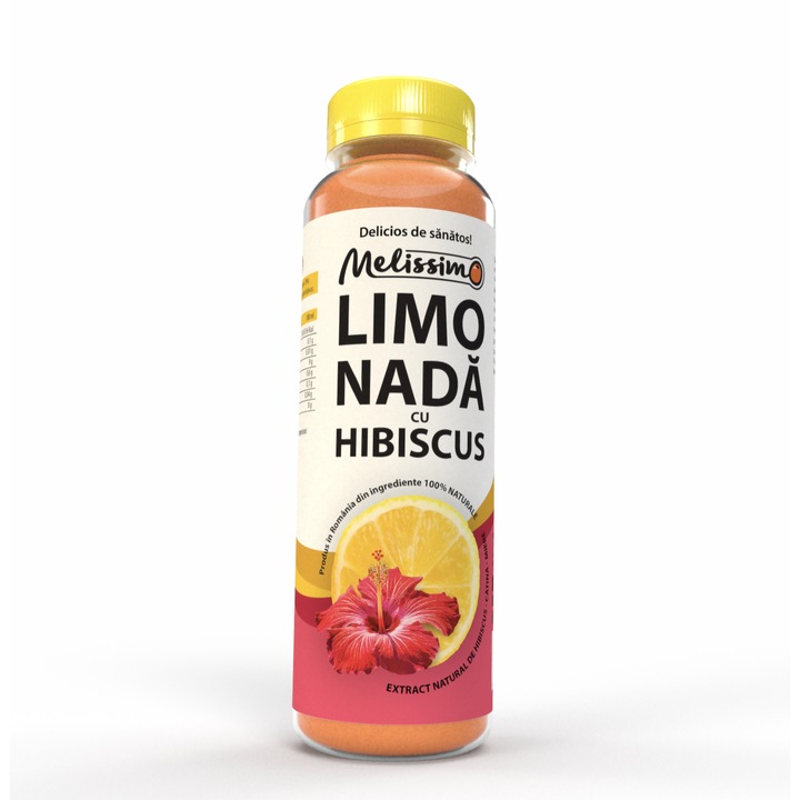 Melissimo Limonada cu Hibiscus, 400 ml