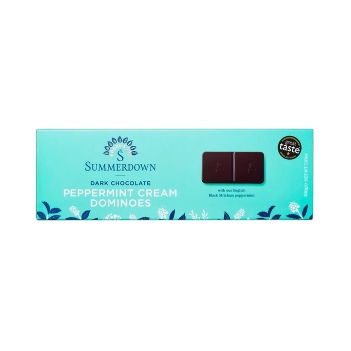Étcsokoládé mentával Summerdown Dominos 200g