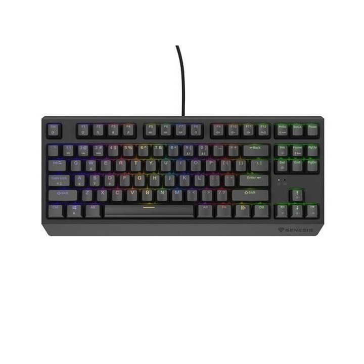Клавиатура Genesis, Thor 230 TKL, Gaming, US, RGB, Черен
