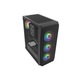 Fury PC-ház, Shobo SH4F, RGB, Middle Tower, fekete