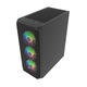 Fury PC-ház, Shobo SH4F, RGB, Middle Tower, fekete