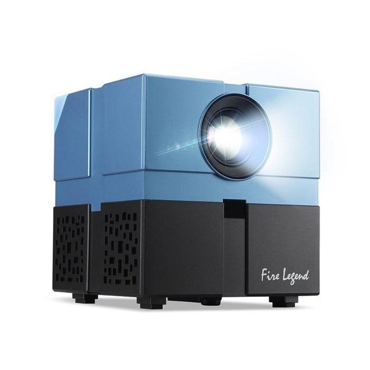 Видеопроектор AOPEN, QH12a, Преносим, ​​LCD, 1280x720, 5500 LED Lm, HDMI, USB (Тип A), WiFi, Bluetooth, Безжично аудио, Син/Черен