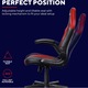 Геймърски стол Trust GXT 703R Riye, въртящ се стол, 3D подлакътници, газлифт клас 4, дишаща материя - червен