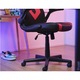 Геймърски стол Trust GXT 703R Riye, въртящ се стол, 3D подлакътници, газлифт клас 4, дишаща материя - червен